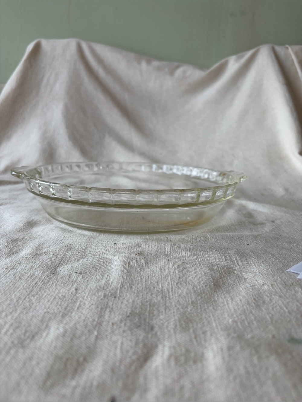 Posh Clear Glass Pie Dish